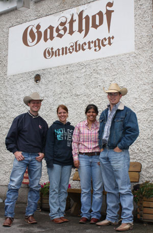 McMillan, ag students in Austria