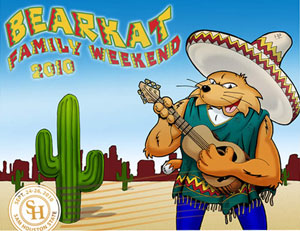 Bearkat Family Weekend postcard