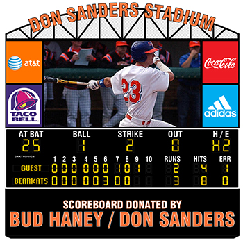 image of the new baseball scoreboard