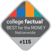 college factual best for the money nationwide number 115