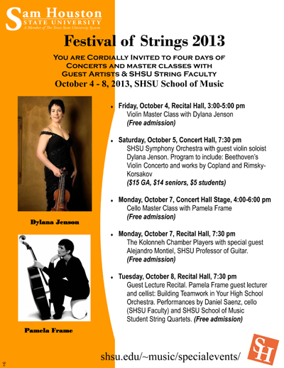 Festival of Strings poster