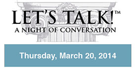 let's talk a night of convention THursday March 20 2014