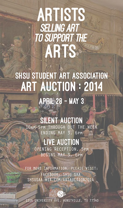 art auction poster