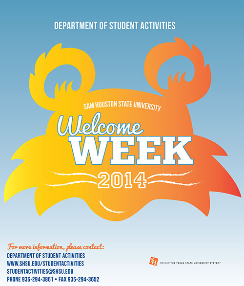 Welcome Week poster