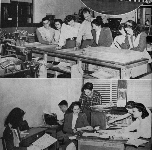 Houstonian newsroom in 1946