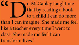 Quote about Dr. Mc Cauley