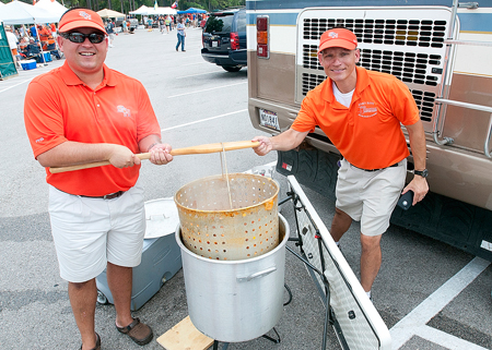 McCormick at a tailgate party