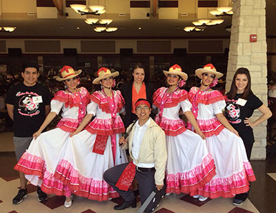 Another group of students in dance dress