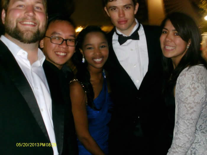 Dones at Cannes with fellow students