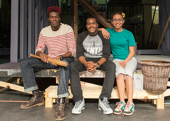 Carson, Akens, and Williams at dress rehearsal