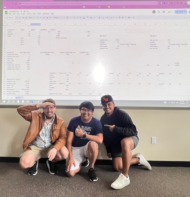 From left: Nicolos Simmons, Renci Yuan Tesorero and Oscar Rodriguez.