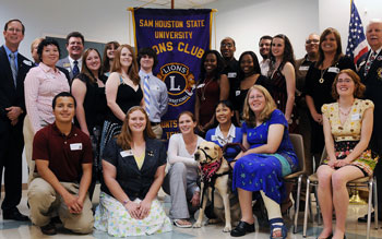 SHSU Lions Club charter members