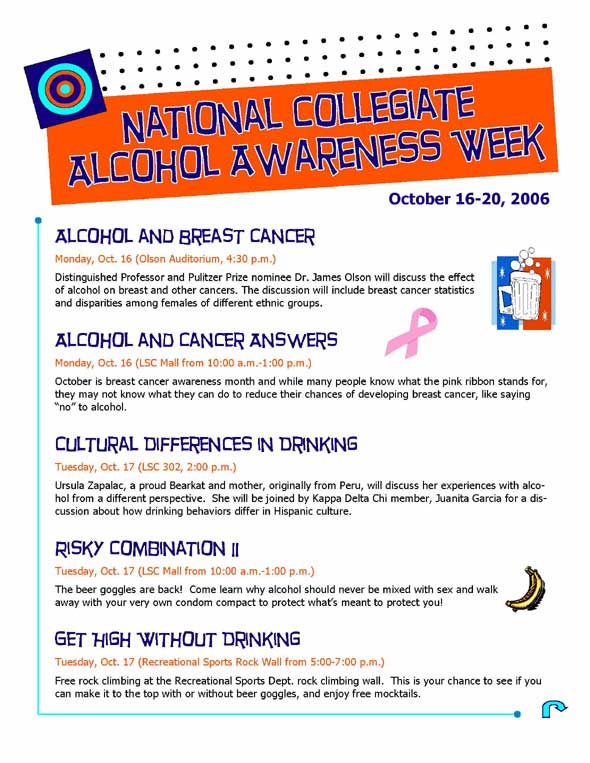 Alcohol awareness 2006 poster