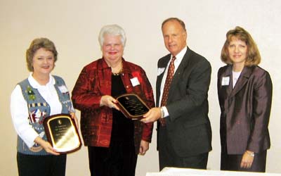 Gaertner presenting award