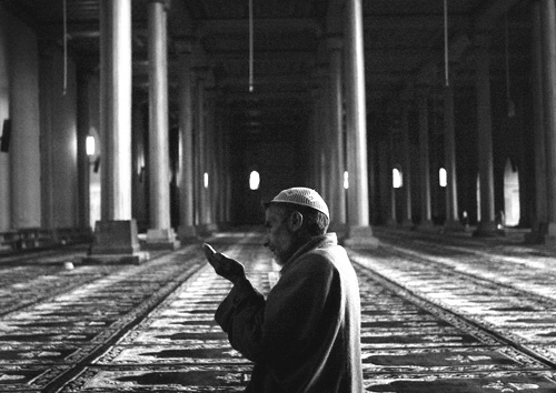 Person in a mosque